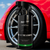 Däckglans för bilen