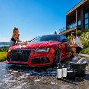 Tvätta bilen med Uni-Clean Cocos