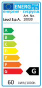 Energy label 60W E27 10030