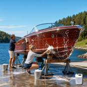 Tvätta båten med Uni-Clean Cocos