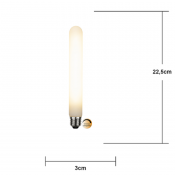 Rörlampa led T30 225mm 245lm E27 dim