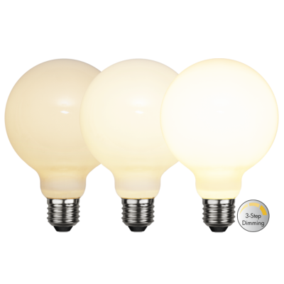 Globlampa led G95 E27 3-step dimmer