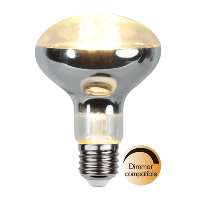 LED-lampa E27 R80 Reflektor klar