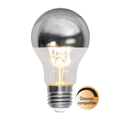 LED-lampa E27 Topp Coated silver