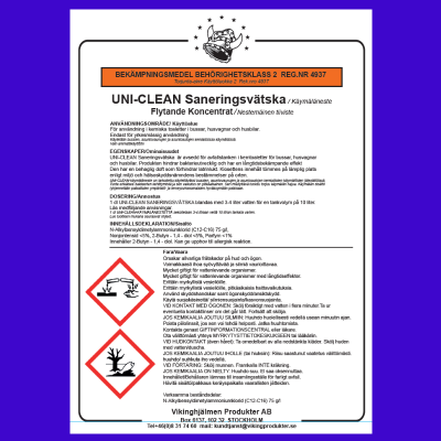 Uni-Clean Saneringsvätska för kemiska toaletter